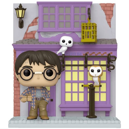 Фигурка Funko POP! Deluxe: Harry Potter with Eeylops Owl Emporium, 10 см фигурка harry potter funko pop deluxe diagon alley ginny weasley with flourish