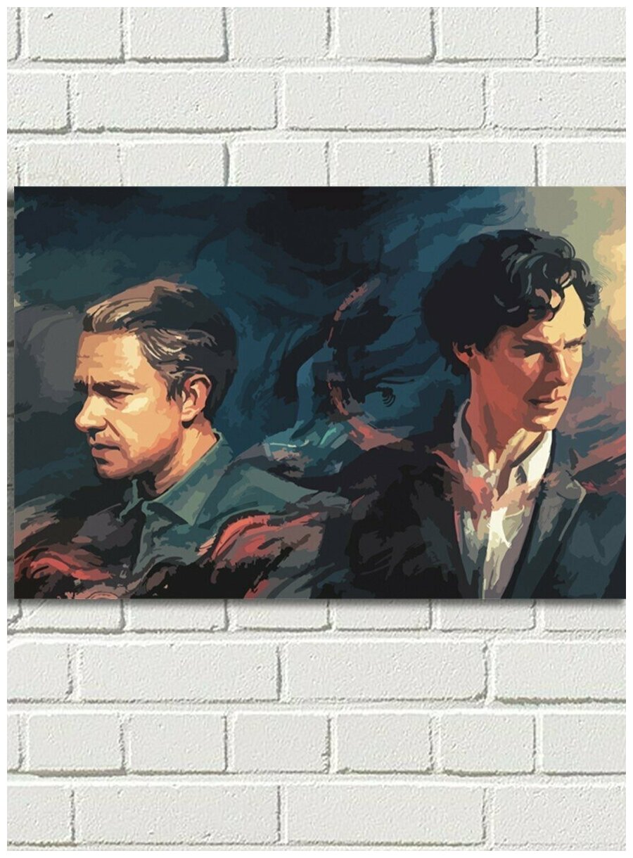 Картина по номерам Шерлок Sherlock (Бенедикт Камбербетч, Ватсон) - 9024 Г 60x40