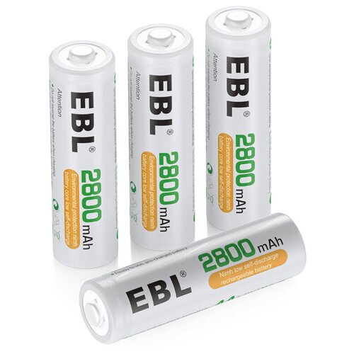 Комплект аккумуляторных батарей EBL AA 2800mAh (4шт)