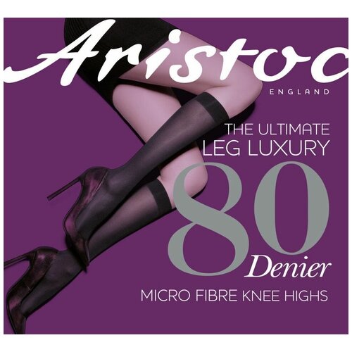 Носки Aristoc, 80 den, размер S-M-L, черный бюстгальтер pretty polly размер 46 s черный