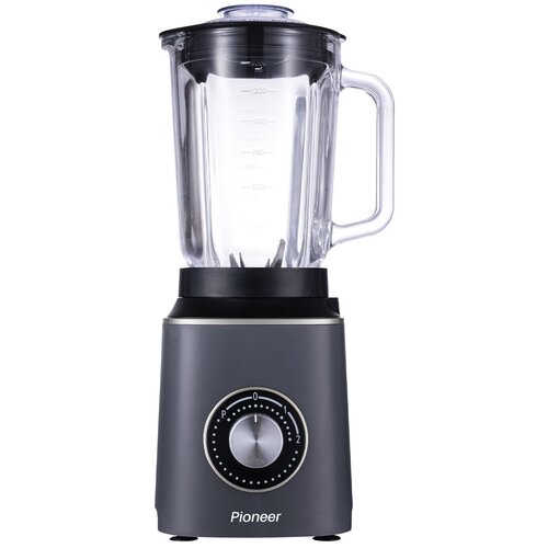 Стационарный блендер Pioneer с ножами из 6 лепестков и импульсным режимом 2 скорости стеклянный кувшин 15 л 600 Вт черный 299900₽