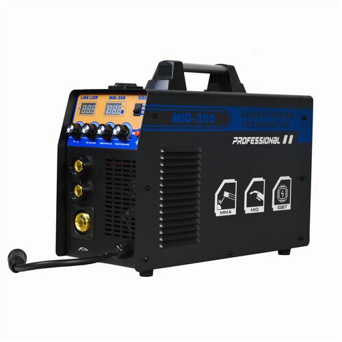 Сварочный инверторный аппарат Link Lion MIG 200 с цифровым дисплеем полуавтомат MIGMAGMMALift TIG 5 режимов сварки умный контроллер IGBT 3250000₽