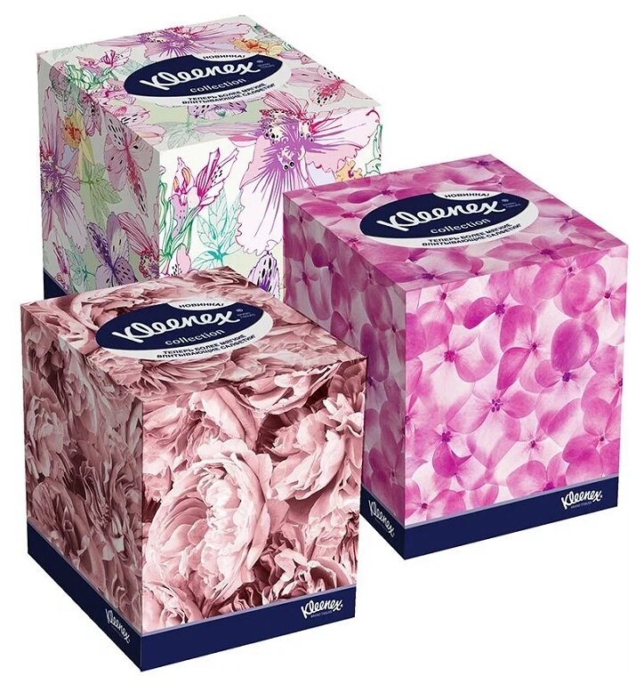 Салфетки Kleenex Collection в коробке, 100 штук - фото №2