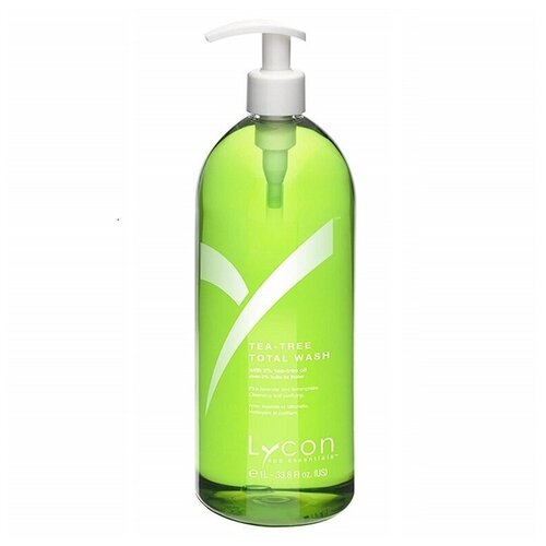 Lycon Гель Tea Tree Total Wash для Душа с Маслом Чайного Дерева 2%, Лавандой и Лемонграс, 1000 мл