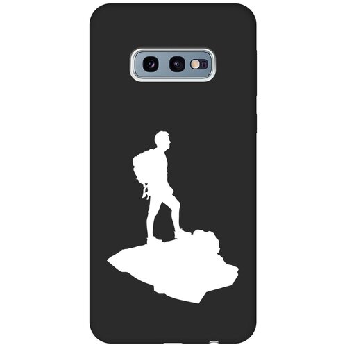 Матовый чехол Trekking W для Samsung Galaxy S10e / Самсунг С10е с 3D эффектом черный матовый чехол trekking w для samsung galaxy s6 самсунг с6 с 3d эффектом черный