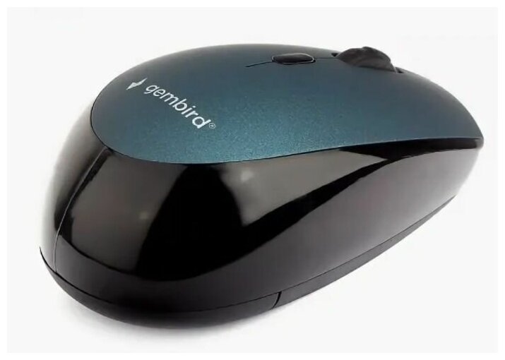 Мышь беспроводная Gembird MUSW-354-B синий бесшумный клик soft touch 3 кнопкиколесо-кнопка 1600DPI 24 ГГц