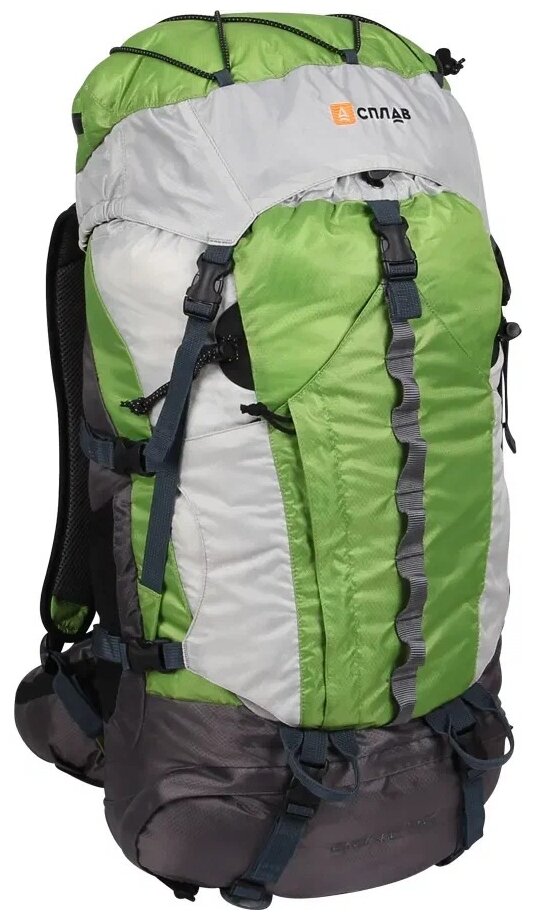 Туристический трекинговый рюкзак сплав BIONIC 50 л. (зеленый)