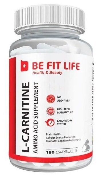 BE FIT LIFE L-Carnitine 500 мг 180 капс (BE FIT LIFE)