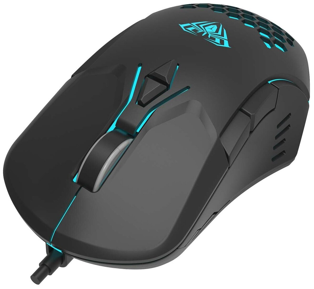 Мышь проводная AULA F809 3200 dpi USB черный