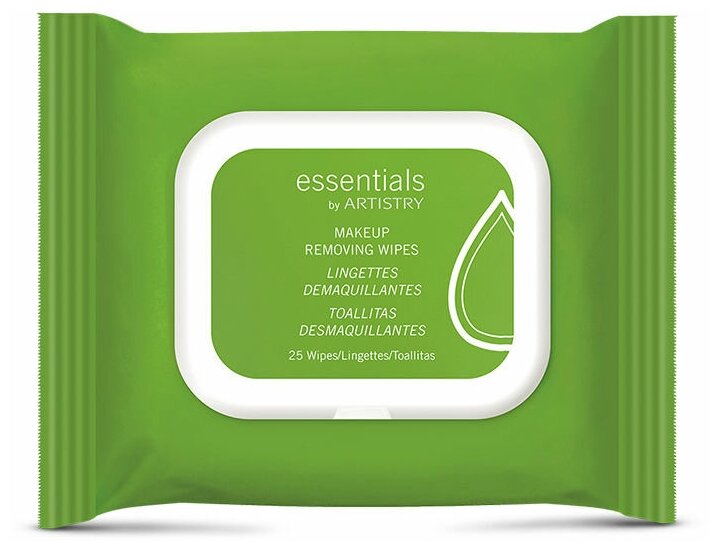 Amway/essentials by ARTISTRY Салфетки для снятия макияжа, 25 шт, 121549