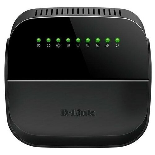 Роутер беспроводной D-Link DSL-2740U/R1A ADSL черный