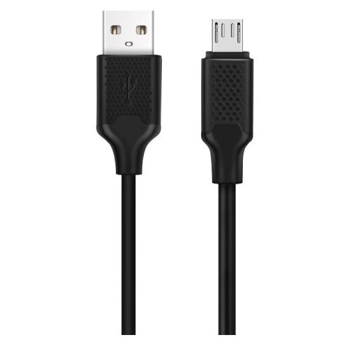 Кабель USB A - Micro USB, HARPER, BCH-321, 1м, черный H00002944 кабель harper stch 590 black usb a угловой 8 pin 1м 2a быстрая зарядка