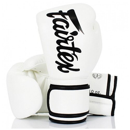 фото Боксерские перчатки fairtex boxing gloves bgv14 white 14 унций
