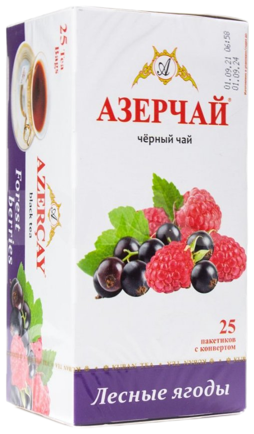 Чай черный расфасованный AZERCAY лесные ягоды 25 пак - фотография № 2