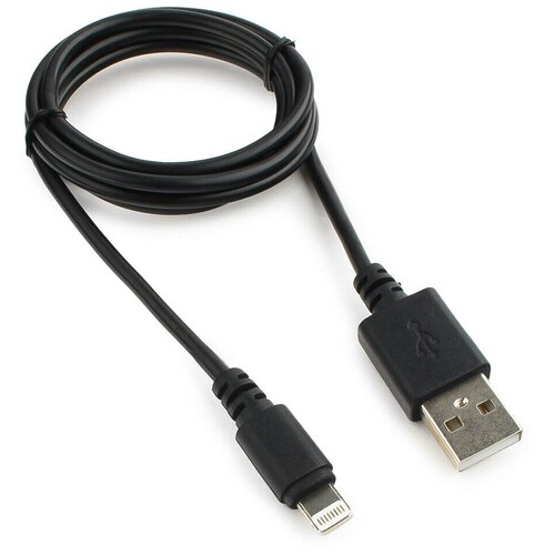 Аксессуар Gembird Cablexpert USB AM для iPhone 5/6/7/8/X/iPod/iPad 1m CC-USB-AP2MBP Black кабель usb 2 0 pro am bm 4 5 метра экранирование для снижения помех позолоченные контакты cablexpert