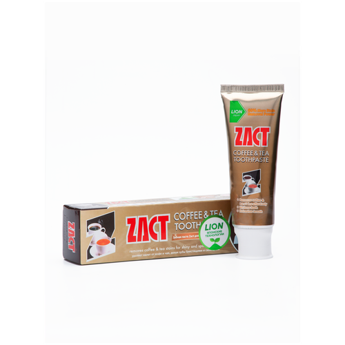Купить Зубная паста отбеливающая Lion Zact Whitening для любителей кофе и чая 150 г