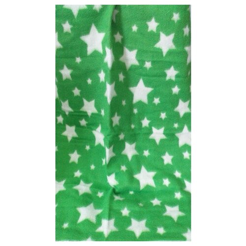 Одеяло 70% шерсть жаккард 100х140 рис. Звезды (зеленое) 10-5