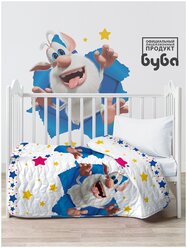 Детское покрывало стеганое "Проказник Буба" 90х140 / покрывало на детскую кровать "Непоседа" "Буба" 16315-1