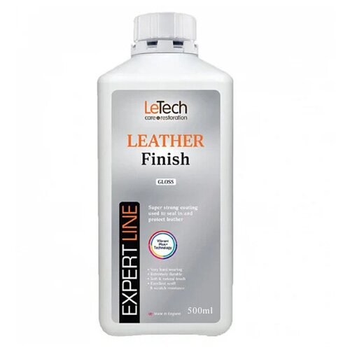 Защитный лак для кожи глянцевый Leather Finish Gloss EXPERT LINE LeTech 500мл