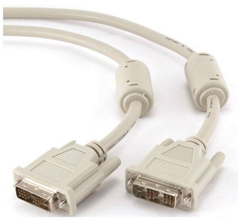 Кабель DVI-D - DVI-D, 1.8 м, Gembird (CC-DVI-6C), OEM