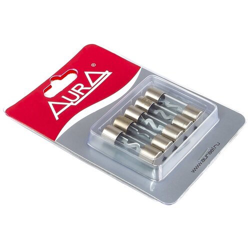 Предохранитель AurA FAG-101N, AGU, 100 A (5 шт.), никель предохранитель aura fag 041n agu 40 a 5 шт никель