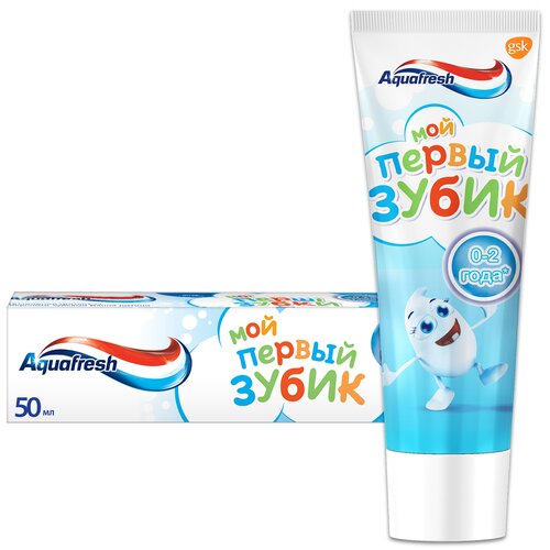 Купить Детская зубная паста Aquafresh, мой первый зубик, (0-2 лет), 50 мл