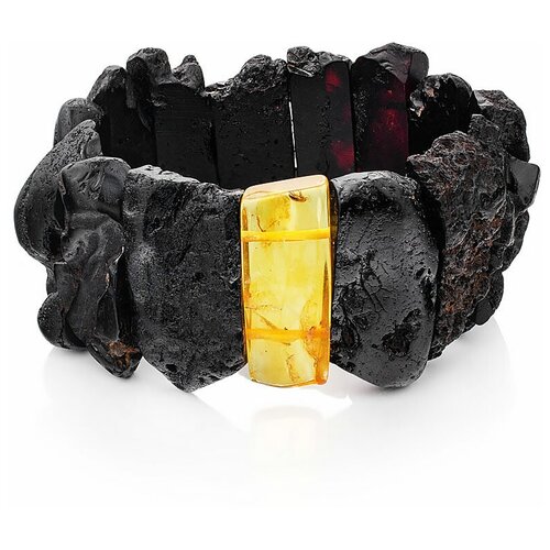 фото Amberholl эффектный плоский браслет «помпеи» с лечебным эффектом из натурального балтийского янтаря