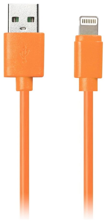 Дата-кабель SmartBuy USB - 8-pin для Apple, цветные, 1 м, оранжевый