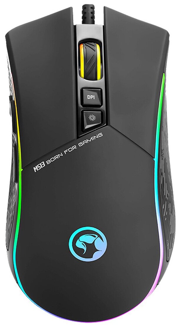 PC Мышь проводная Marvo M513 gaming mouse с подсветкой RGB