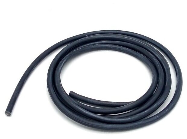 Провод силиконовый высоковольтный пркв 1,0 (7,0 мм), темно-серый, 2 метра - фотография № 1