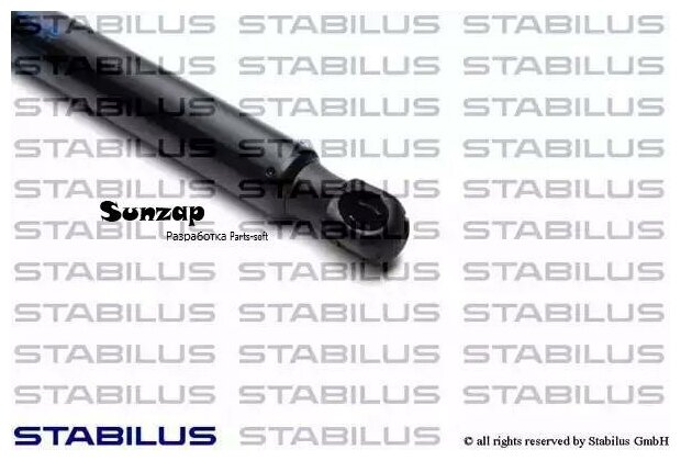 STABILUS 1571DG Амортизатор багажника