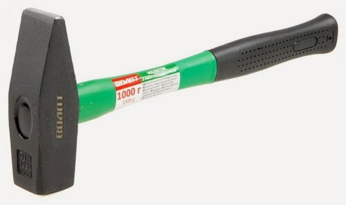 Изображение товара Молоток слесарный, 1 кг, рукоятка фиберглассовая, Волат, 10180-10
