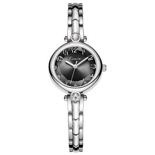 Наручные часы KIMIO Женские наручные часы Kimio Bangle K6386S-GZ1WWH, черный, серебряный