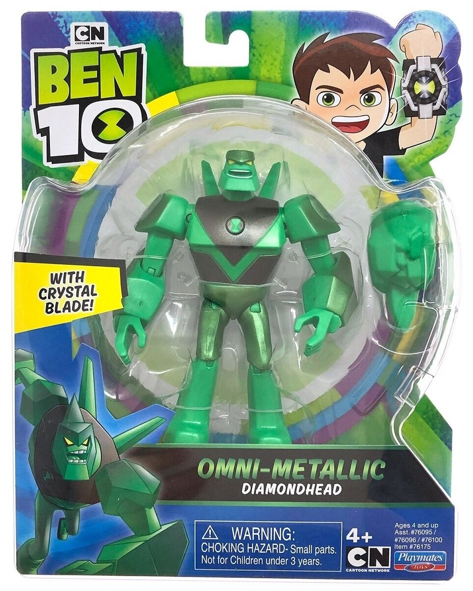 Ben 10 "Фигурка Алмаз Металлик с высотой 12.5 см с аксессуаром" OMNI-METALLIC DIAMONDHEAD / 76175