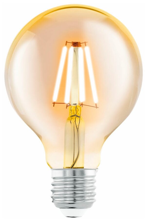 Типы/Лампочки/Филаментные Eglo Лампа светодиодная филаментная Eglo E27 4W 2200К янтарь 11556