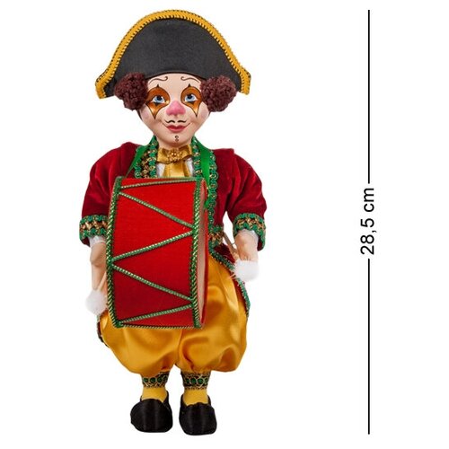 фото Rk-132 кукла "клоун с барабаном" рускукла