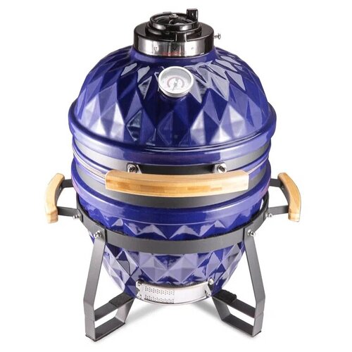 отсекатель жара big green egg conveggtor для гриля medium egg 38 см 4 см 3780 г Гриль керамический Diamond Egg S (синий)