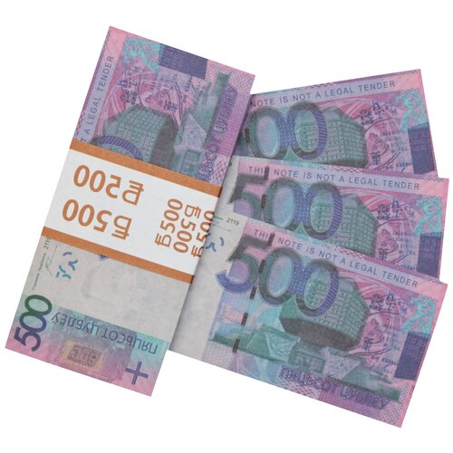 Забавная пачка денег 500 белорусских рублей, сувенирные деньги для розыгрышей и приколов