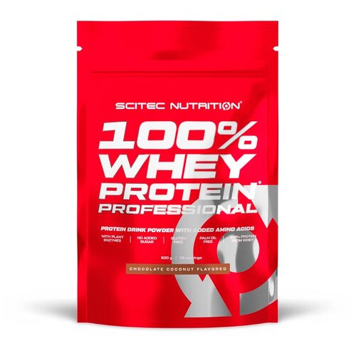 Протеин Scitec Nutrition 100% Whey Protein Professional, 500 гр., шоколад-кокос