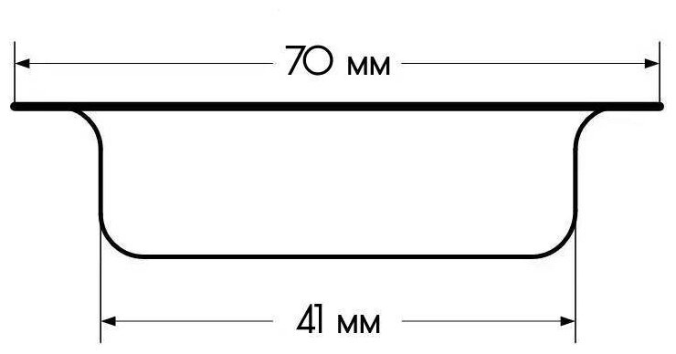 Сито фильтр для раковины 70 мм