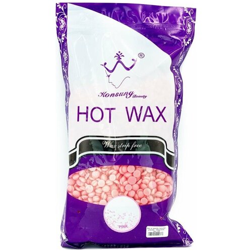 Воск в гранулах / Konsung Beauty / Hot Wax / горячий воск / для депиляции / для эпиляции / пленочный воск / 1000 гр