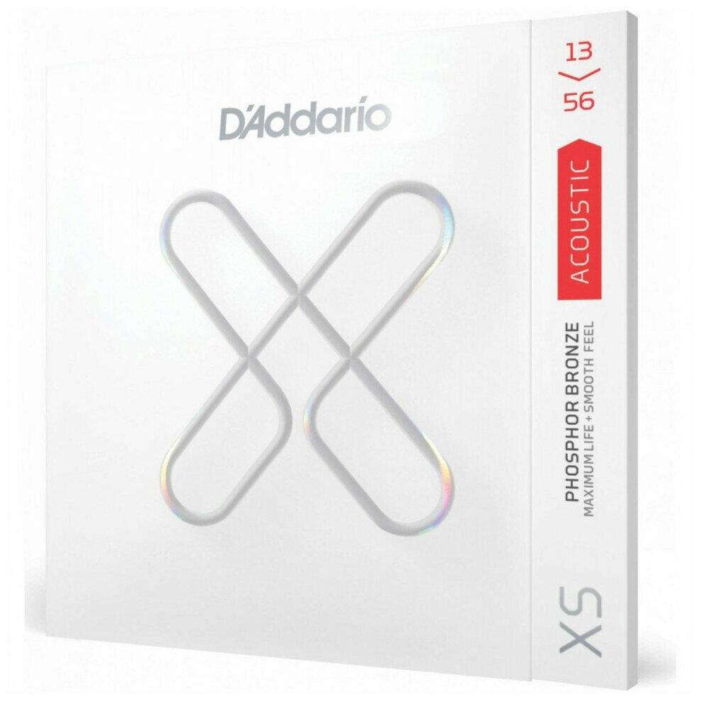 Струны для акустической гитары (13-56) D'ADDARIO XSAPB 1356 Medium среднее натяжение