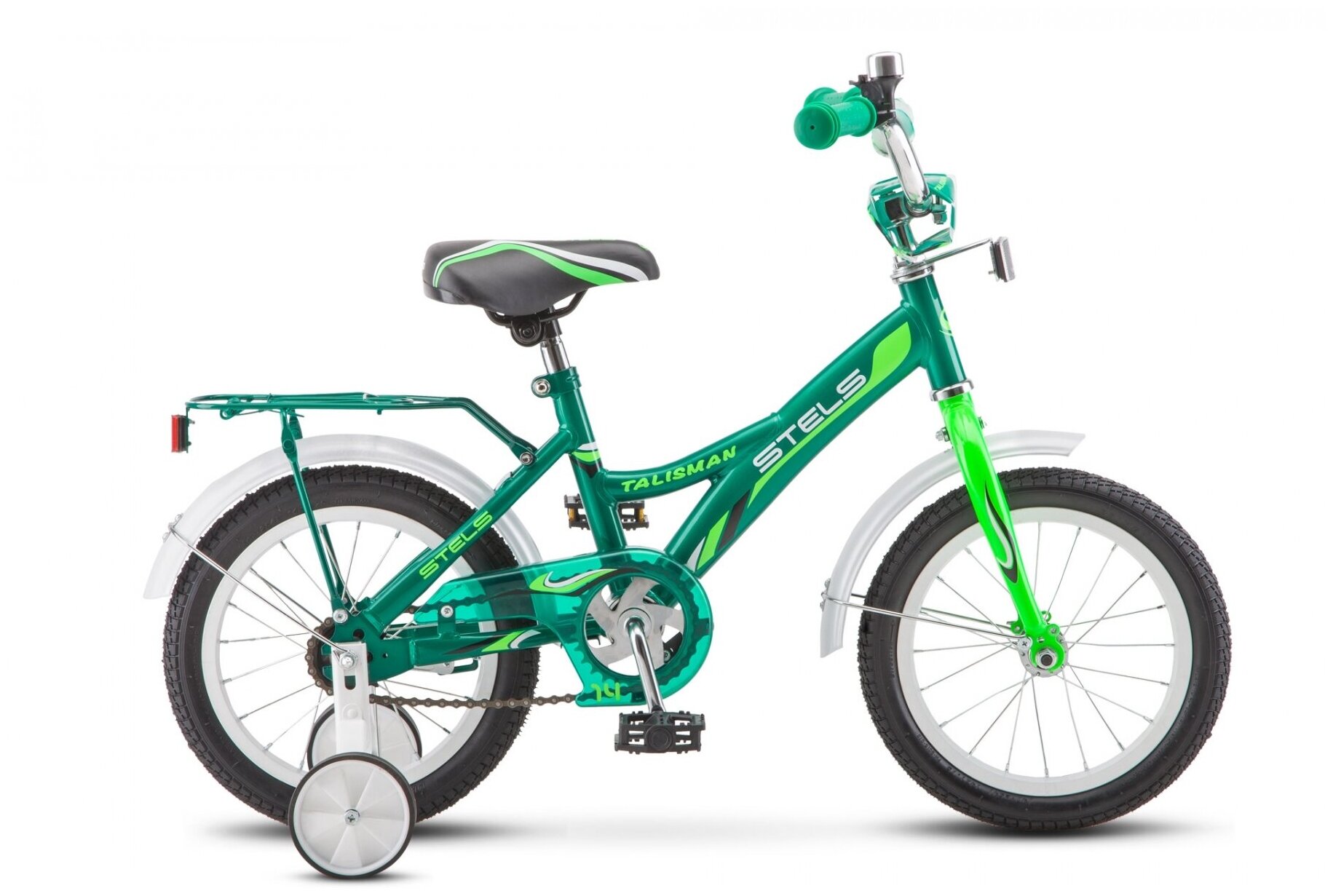 Велосипед 14 детский Talisman (2018) количество скоростей 1 рама сталь 9,5 зеленый
