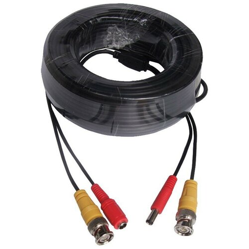 Готовый кабель видеонаблюдения для камер AHD/TVI/CVI/CBS длиной 15м для внутренних и уличных работ