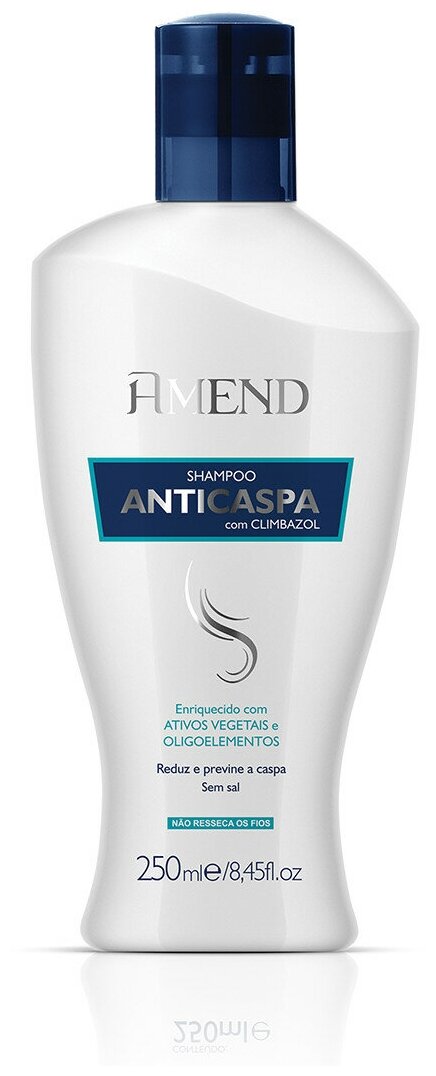 Amend Шампунь против перхоти с растительными экстрактами Antidandruff Shampoo Climbazol, 250 мл