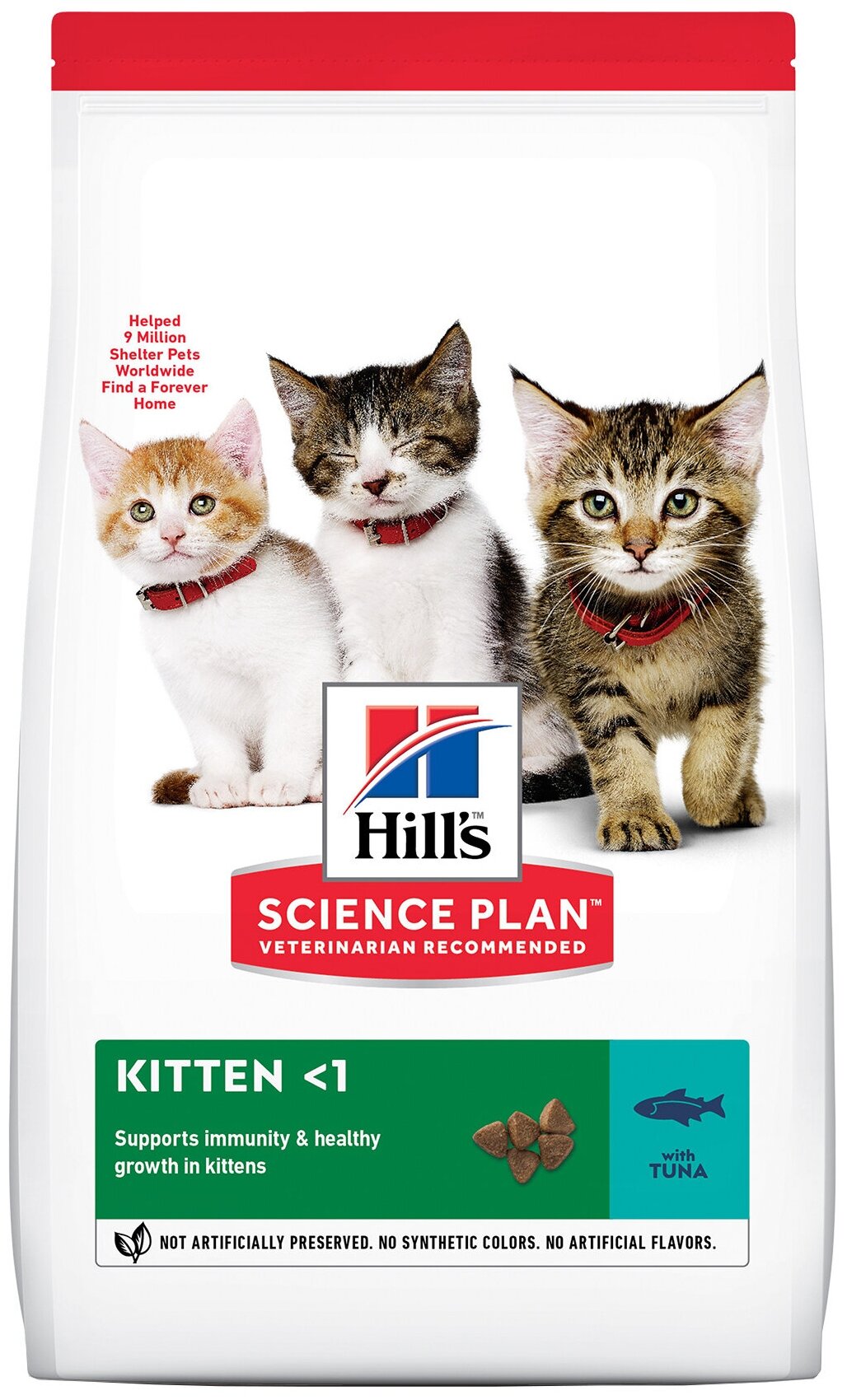Сухой корм Hill's Science Plan для котят для здорового роста и развития, с тунцом, 7 кг - фотография № 1