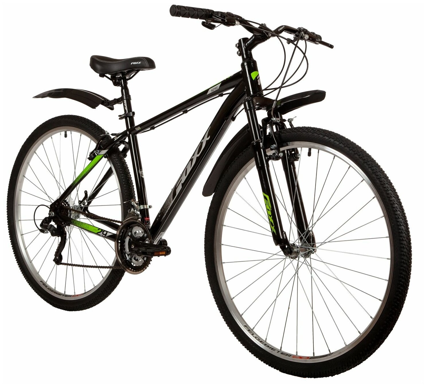 Велосипед FOXX 29" AZTEC черный, сталь, размер 18"