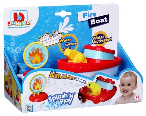 Игрушка для купания Bburago Junior Splash N Play Fire Boat Арт.16-89015