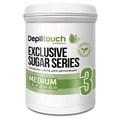 DEPILTOUCH PROFESSIONAL Exclusive sugar series Сахарная паста для депиляции Medium (Средняя 3), 1600 гр