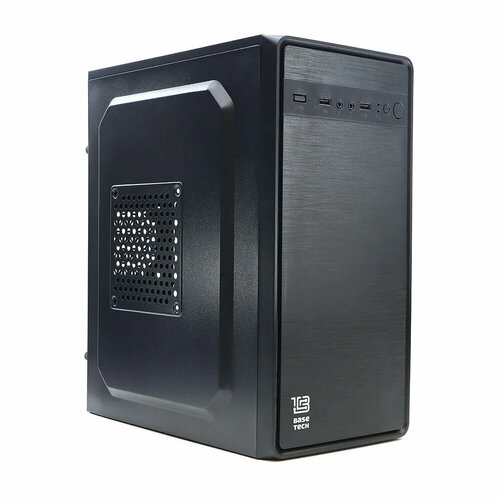 Корпус mATX BaseTech M3401 (USB2.0, Audio, черный)